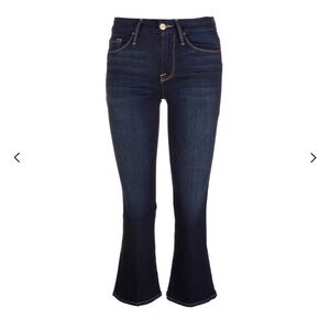 Frame Le Crop Mini Boot, Dark Indigo SIZE 24